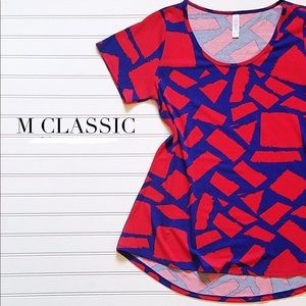 LuLaRoe Classic Tee M Medium Geometric Short Sleeve